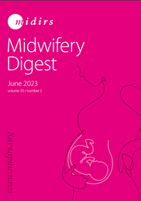 MIDIRS Midwifery Digest June 2023 cover
